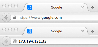 Show how a domain name can alias an IP address