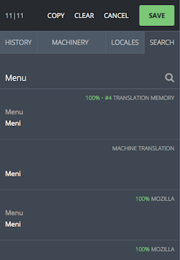 Translation helpers: Search